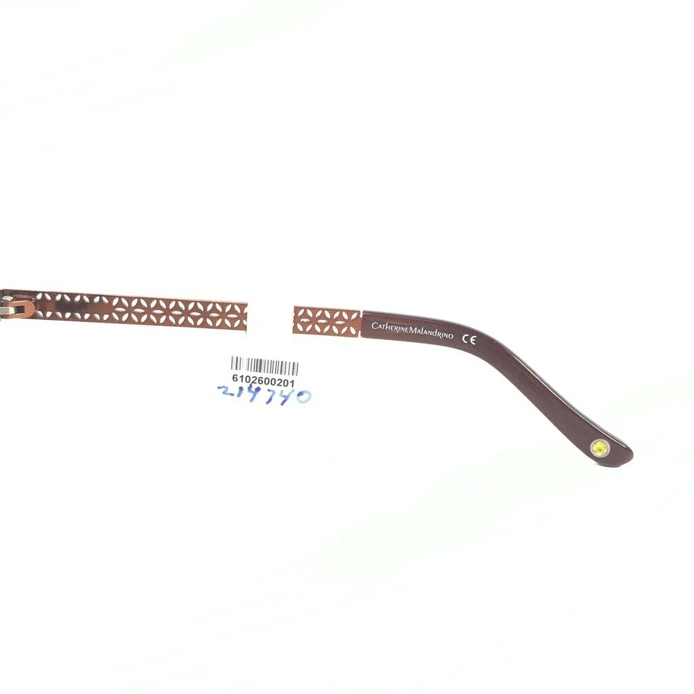 Catherine Malandrino Eyeglasses Frames CM 116 BRN Clear Brown Cat Eye 51-16-135